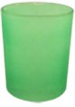 Green Frosted Glass Tea Light Candle Holder - Small - BULK Buy